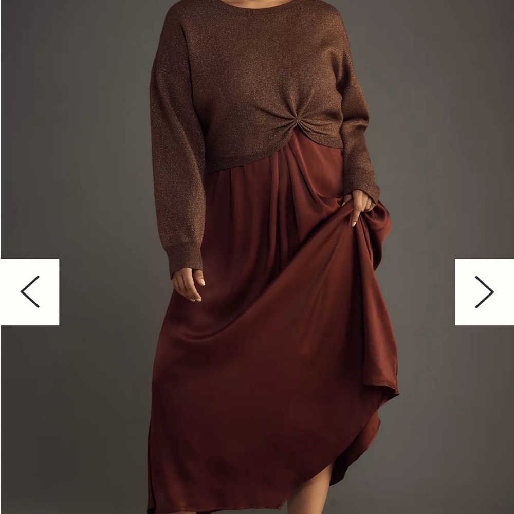 Anthropologie Gemini Twofer Dress